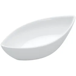 VEGA Mini-Schälchen Boot; 40 ml, 10.5x5x3 cm (LxBxH); weiss; 12 Stück / Pack