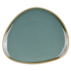 PULSIVA Teller Glaze 2.0 flach, dreieckig; 16.5x14.5x2 cm (LxBxH); blau; dreieckig; 6 Stück / Pack