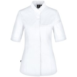 JOBELINE Damen Kochjacke Marco Kurzarm; Kleidergrösse 44; weiss