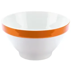 PULSIVA Schale Multi-Color; 440 ml, 13.8x7.1 cm (ØxH); weiss/orange; 6 Stück / Pack