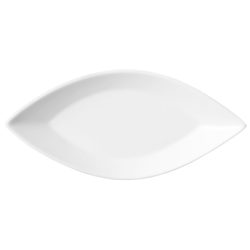 VEGA Platte Schiff; 35.5x18x4 cm (LxBxH); weiss; 4 Stück / Pack