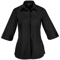 JOBELINE Damen Bluse Fiore Dreiviertelarm; Kleidergrösse 36; schwarz