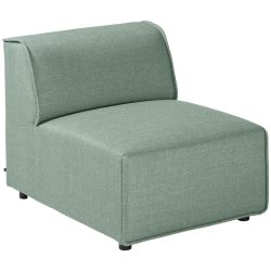 VEGA Mittelelement für modulares Sofa Belford; 71x93x70 cm (BxTxH); Sitz graublau, Gestell schwarz