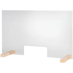 APS Hygiene- und Hustenschutz Anapo; 75x0.5x47.5 cm (BxTxH); transparent/braun