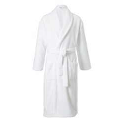 ERWIN M. Vorteilspack Bademantel Miron; Kleidergrösse S/M; weiss; 5 Stück / Pack
