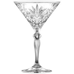 RCR Martini Glas Melodia; 210 ml, 11.2x17 cm (ØxH); transparent; 6 Stück / Pack