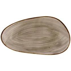 VEGA Platte Nebro organisch; 17x10x3 cm (LxBxH); grau; 6 Stück / Pack
