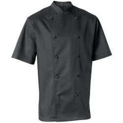 PULSIVA Herrenkochjacke Paolo Halbarm; Kleidergrösse 50; schwarz