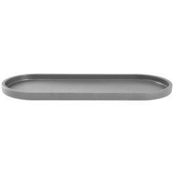 VEGA Teller flach Kanas oval; 32.4x13.3x1.8 cm (LxBxH); grau; oval; 6 Stück / Pack