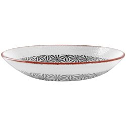 VEGA Glasschale  Edora; 700 ml, 23 cm (Ø); weiss/schwarz; 6 Stück / Pack