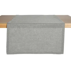 ERWIN M. Tischläufer Nova; 40x130 cm (BxL); hellgrau; rechteckig