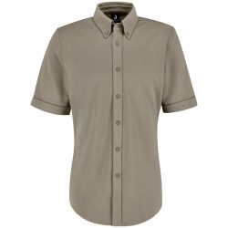 JOBELINE Herren Hemd Piqué Kurzarm; Kleidergrösse S; taupe