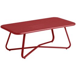 VEGA Outdoor Beistelltisch Bevera; 100x53x38 cm (LxBxH); rot; rechteckig