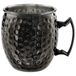 VEGA Moscow Mule Becher Glendale Hammerschlag; 550 ml, 8.8x9.8 cm (ØxH); schwarz