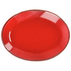 VEGA Platte Sidina oval; 24x18x2.8 cm (LxBxH); rot; oval; 6 Stück / Pack
