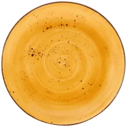 VEGA Teller flach Nebro; 31 cm (Ø); gelb; rund; 4 Stück / Pack