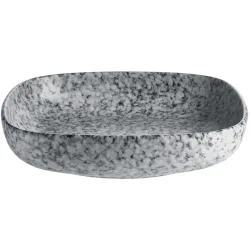 VEGA Schale Mamoro quadratisch; 1100 ml, 21x21x4.5 cm (LxBxH); schwarz/weiss; quadratisch; 4 Stück / Pack