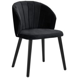 VEGA Polsterstuhl Ambrosia; 54x59x82 cm (BxTxH); Sitz schwarz, Gestell schwarz