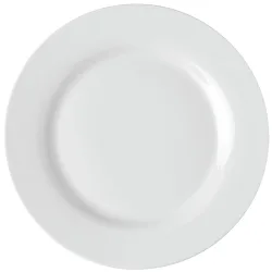 PULSIVA Teller Eco flach; 24 cm (Ø); weiss; rund; 6 Stück / Pack