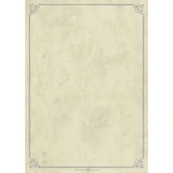 PULSIVA Einlegeblätter Eckrahmen; DIN A4; beige; 100 Stück / Pack