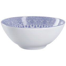 VEGA Schale Nonna; 500 ml, 15x6 cm (ØxH); weiss/blau; rund; 6 Stück / Pack