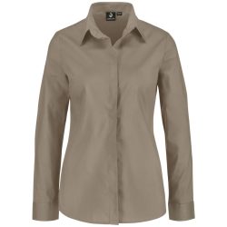 JOBELINE Damen Bluse Fiore Langarm; Kleidergrösse 46; taupe