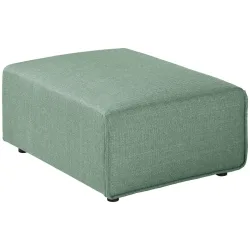 VEGA Hocker für modulares Sofa Belford; 71x93x40 cm (BxTxH); Sitz graublau, Gestell schwarz