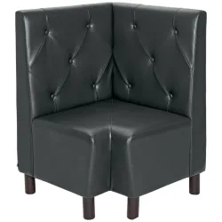 VEGA Eckbank Lerida Kunstleder; 75x75x102 cm (BxTxH); schwarz