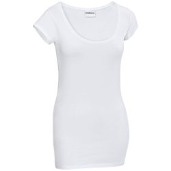 PULSIVA Damenshirt Double Crew; Kleidergrösse XL; weiss; 2 Stück / Pack