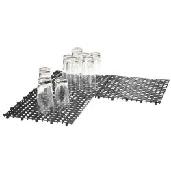 PULSIVA Barmatte Quad; 32x32x1.5 cm (LxBxH); schwarz; 4 Stück / Pack