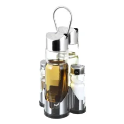 PULSIVA Menage Misura; 175 ml, 11x22x10 cm (BxHxT); silber/transparent