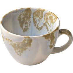 HEART&SOUL Obertasse Perfect Match Breeze; 210 ml, 9x7 cm (ØxH); gold/hellblau/weiss; rund; 6 Stück / Pack