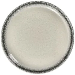 VEGA Teller flach Nagoya; 28.5x3 cm (ØxH); weiss/grau; rund; 3 Stück / Pack