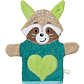 Erwin Müller Walk-Frottier Kinder-Waschhandschuh 2-in-1 Waschbär