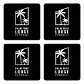 Untersetzer Palm Tree Lodge - Ross Antony im 4er-Pack