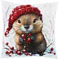 REDBEST Kissenhülle Weihnachtsotter