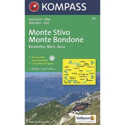 Kompass Verlag WK 687 Monte Stivo - Monte Bondone