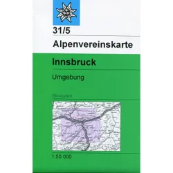 DAV AV-Karte 31/5 Innsbruck Umgebung, Skirouten