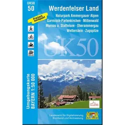 Landesamt Digitalisierung, Breitband, Vermessung UK 50-50 Ammergauer Alpen, Werdenfelser Land