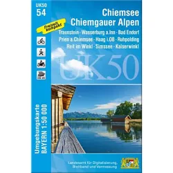 Landesamt Digitalisierung, Breitband, Vermessung UK 50-54 Chiemsee, Chiemgauer Alpen