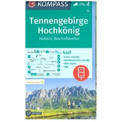 Kompass Verlag WK 15 Tennengebirge - Hochkönig