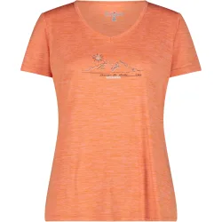 CMP Damen Melange Print T-Shirt