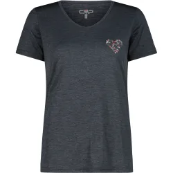 CMP Damen Melange Print T-Shirt