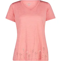 CMP Damen Melange Print T-Shirt