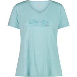CMP Damen Melange Print T-Shirt