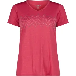 CMP Damen Melange Print T-Shirt