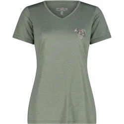 CMP Damen Melange Print T-Shirt
