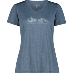 CMP Damen Melange Print T-Shirt