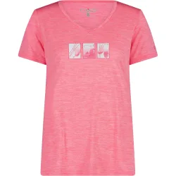 CMP Damen Melange Print T-Shirt