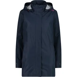 CMP Damen Rain Hoodie Button Jacke